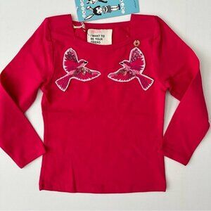 Mim-Pi Girls Long Sleeve Shirt Size 104 (4 years)